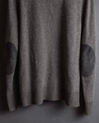 "MAISON MARGIELA" 13AW Patch accented low gauge wool cardigan