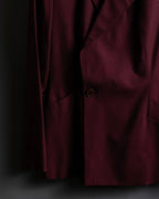 "JEAN PAUL GAULTIER FEMME"
Bordeaux color peaked lapel wool tailored jacket