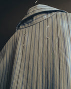 -SPECIAL- "Maison Margiela" 20AW Conceptual double button striped shirt