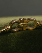 “Salvatore Ferragamo” 90’s-00’s Gancini gold tone bangle bracelet