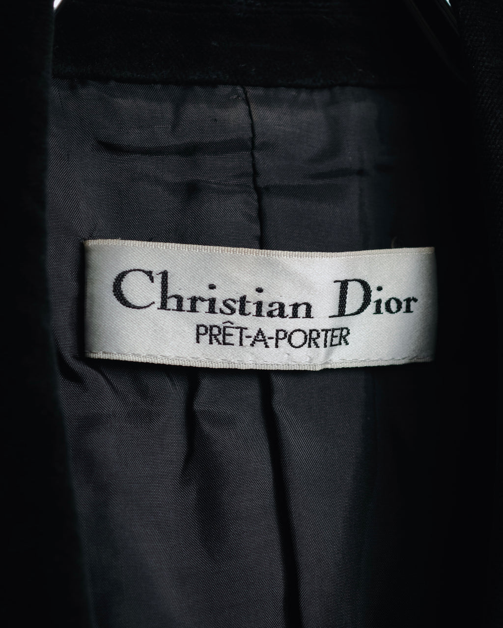 "Christian Dior" 80’s-90’s Silk velvet power tailored jacket