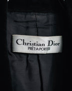 "Christian Dior" 80’s-90’s Silk velvet power tailored jacket