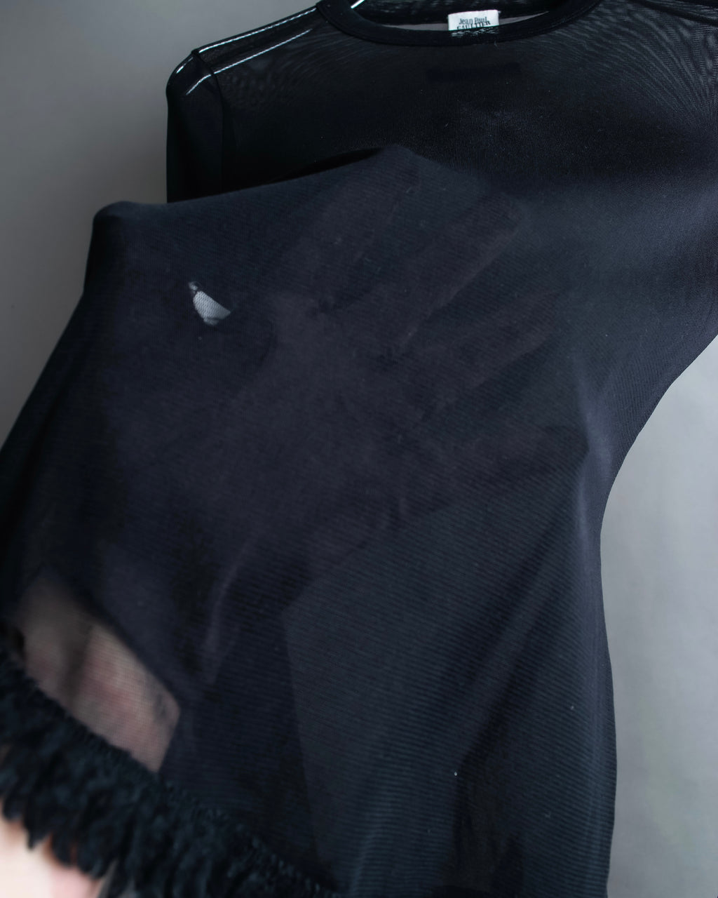 “Jean Paul Gautier” Fringe detailed  asymmetry shear top