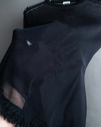 “Jean Paul Gautier” Fringe detailed  asymmetry shear top