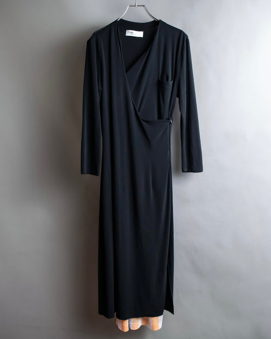 "TOGA ARCHIVES" Asymmetrical zip design maxi dress