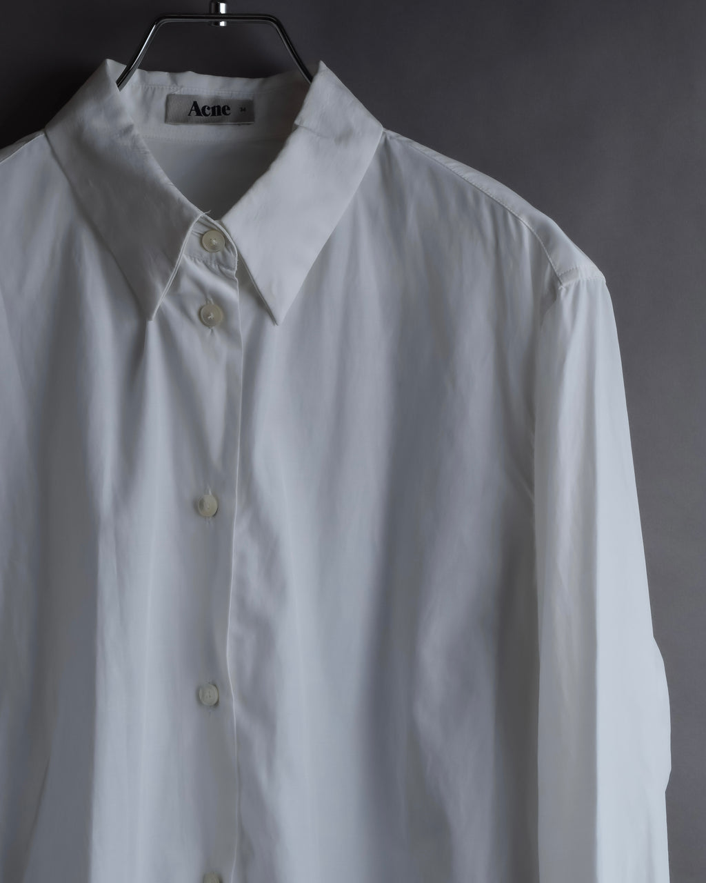 "Acne" Ribbon slit back design shirt