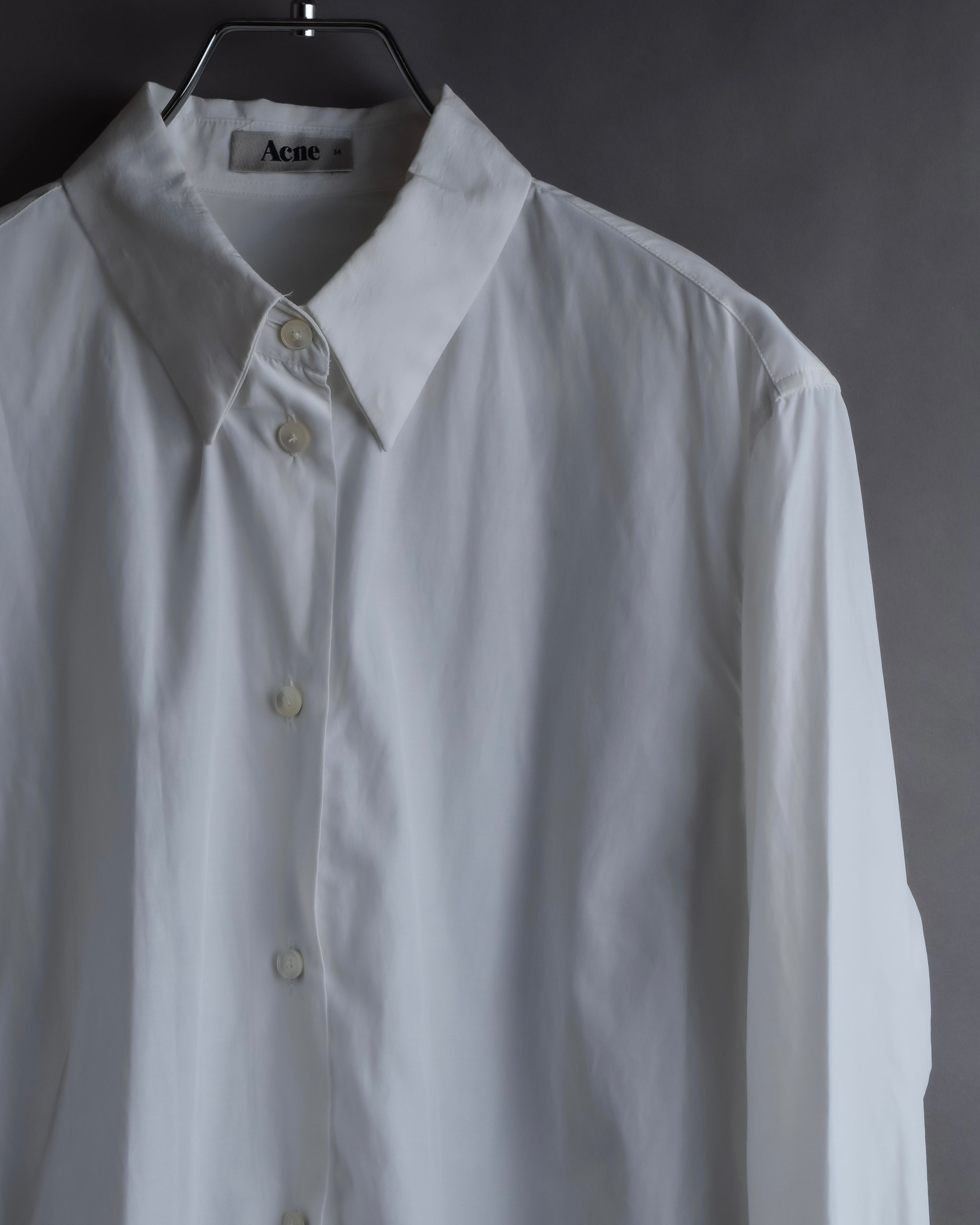 "Acne" Ribbon slit back design shirt