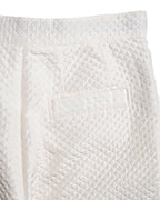 Chiristian Dior by Maria Grazia Chiuri/ Silk Blend Diamond Quilted Shorts White