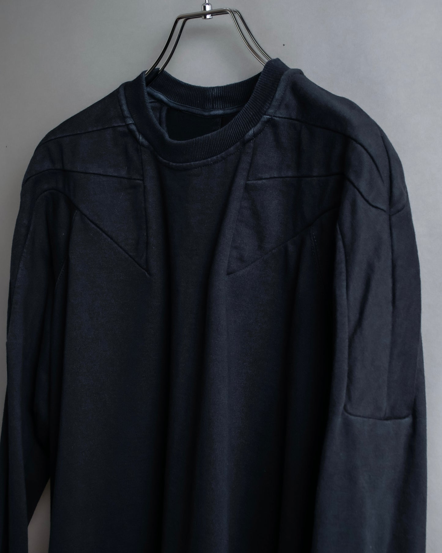 "Rick Owens" 21SS shoulder cutting designed sweatshirt