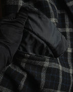 "COMME des GARÇONS HOMME"
90's Oversized wool checked tailored jacke