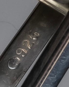 "Tiffany&Co" Rope-shaped milgrain design silver cufflinks ＆tie clip