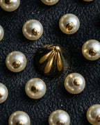 "Dior" Pearl＆gold stud design leather brace
