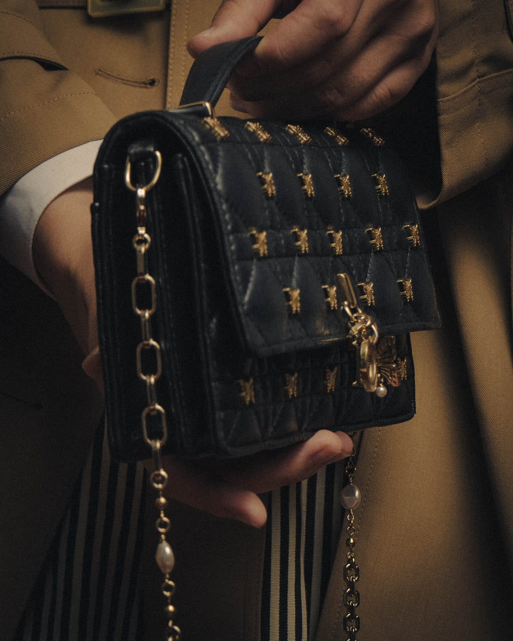 -SPECIAL- “Christian Dior” 2016 onwards butterfly cannage chain shoulder bag