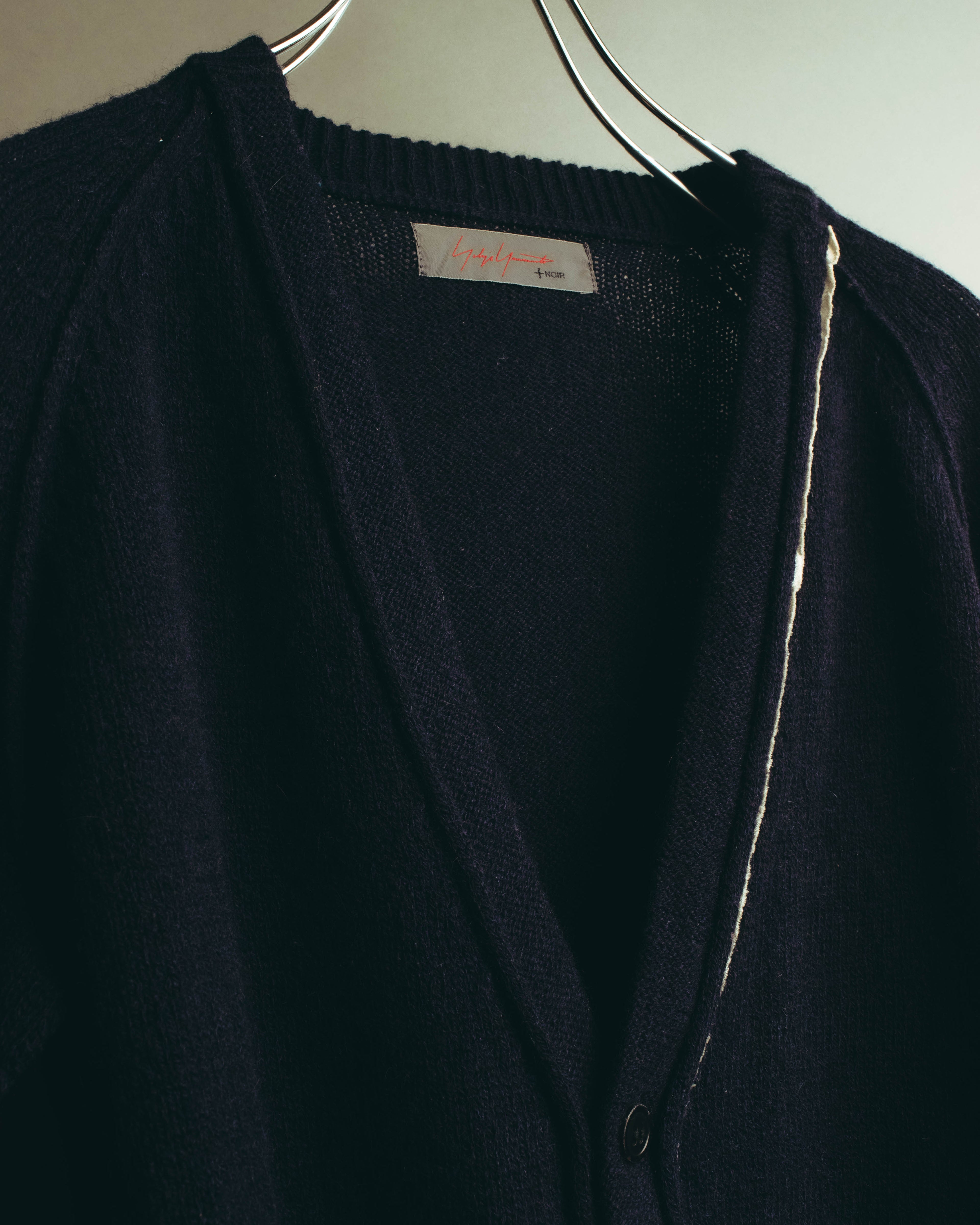 "Yohji Yamamoto +NOIR" 00's-10's Soft alpaca wool knit cardigan