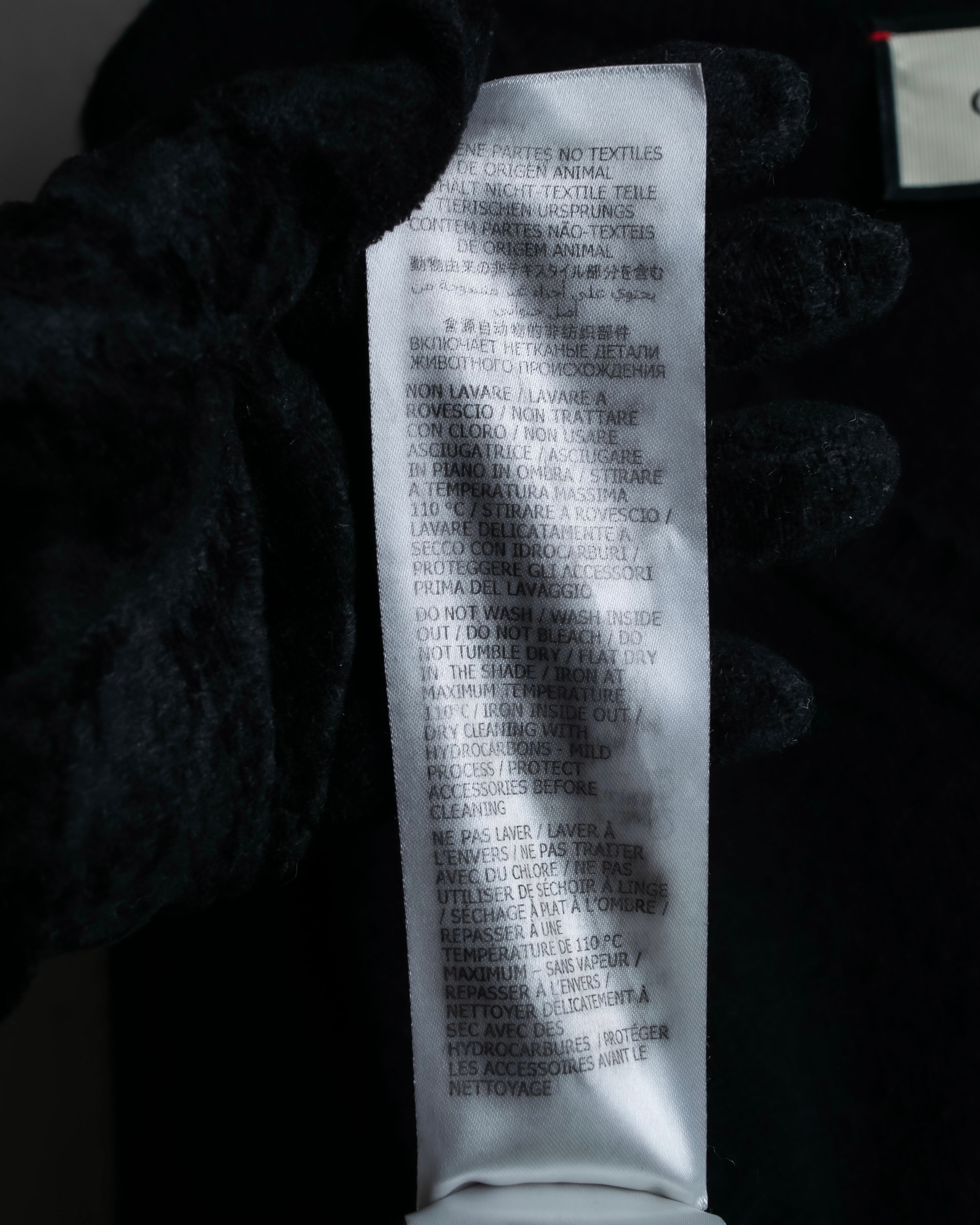 "GUCCI" Horsebit design V-neck cashmere knit