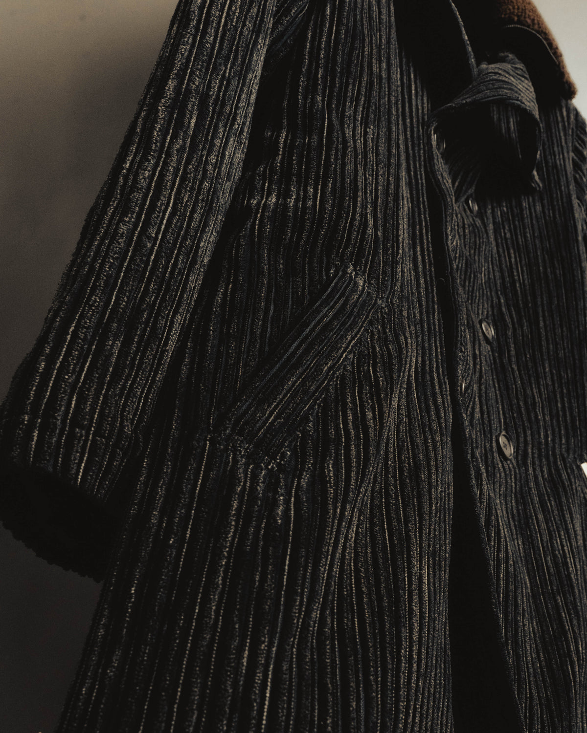 "Christian Dior" 80's-90's Classically tailored belted double-breasted coat