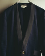 "Salvatore Ferragamo" 80's-90's Elegant cotton knit cardigan