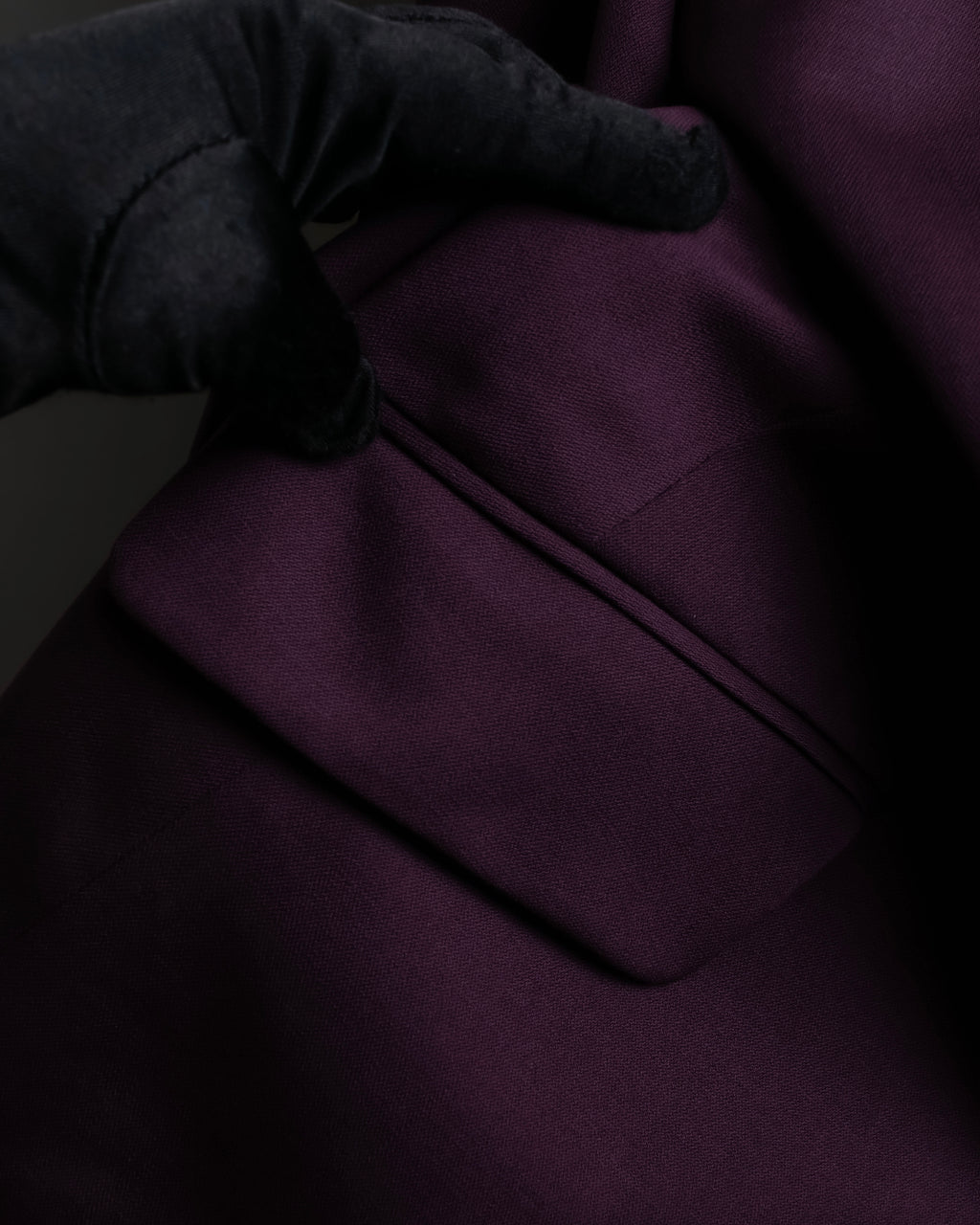 "JEAN PAUL GAULTIER FEMME"
 Beautiful purple color shaped wool tailored jacket