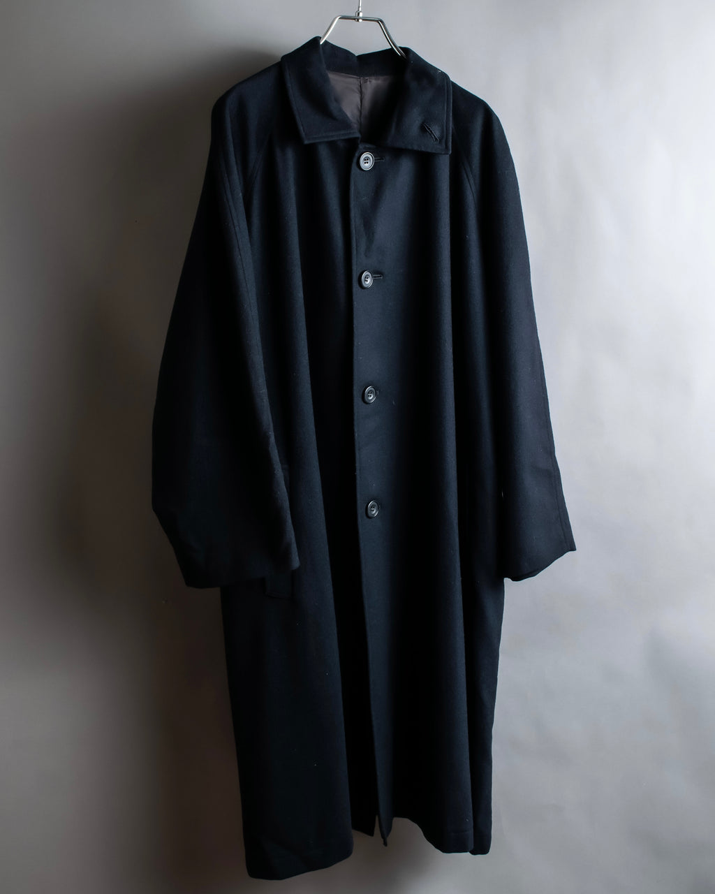 "Y's" Beautiful draping oversized long length soutien collar coat