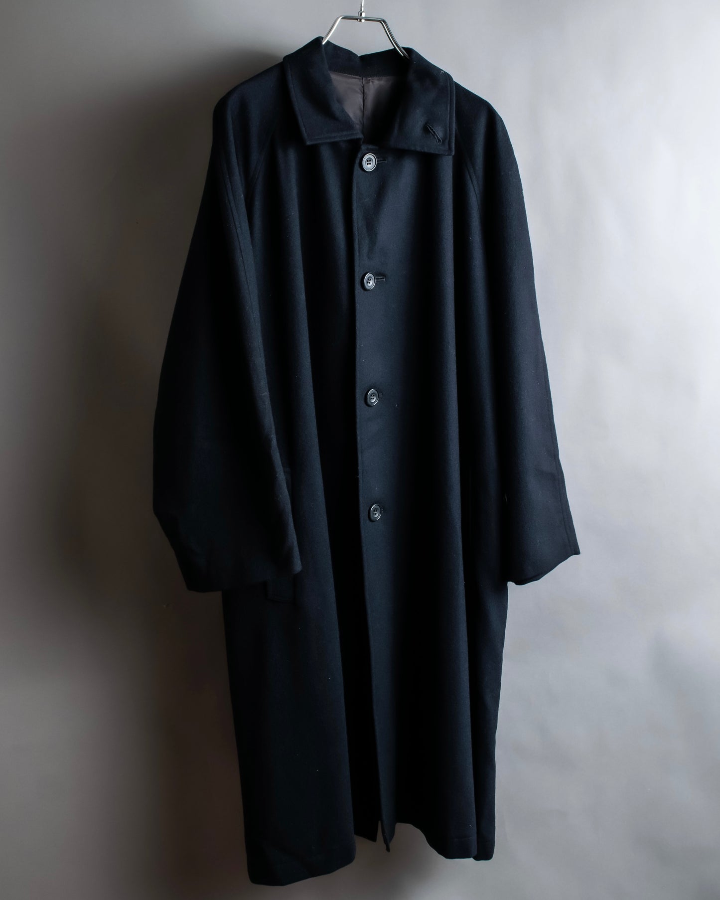 "Y's" Beautiful draping oversized long length soutien collar coat