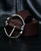 "GUCCI" Horse's foot motif antique style ring belt