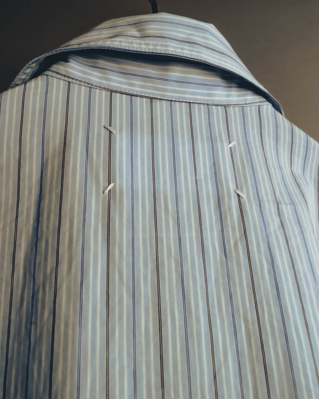 -SPECIAL- "Maison Margiela" 20AW Conceptual double button striped shirt