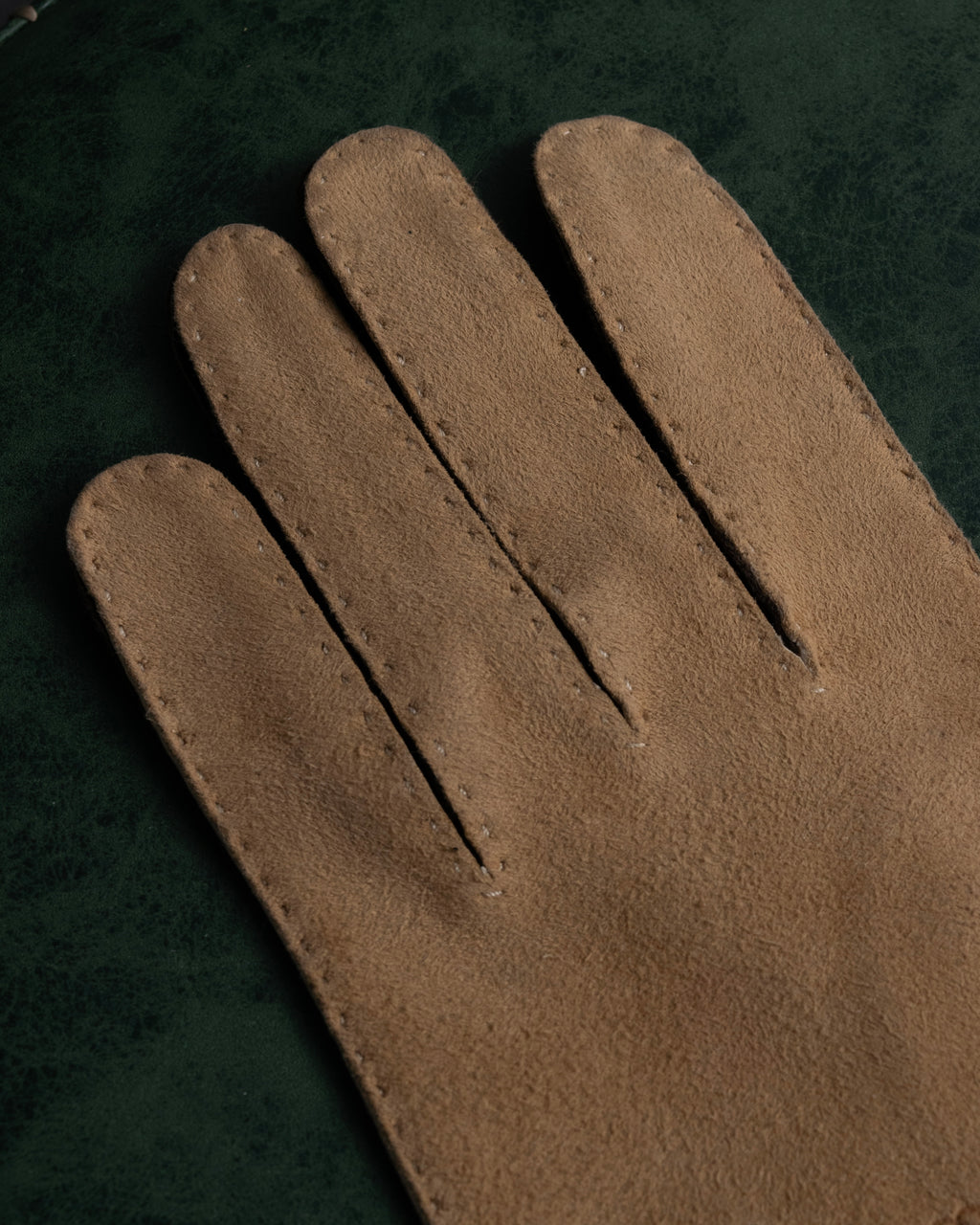 "LOEWE" Logo engraved combination leather gloves