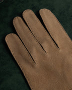 "LOEWE" Logo engraved combination leather gloves