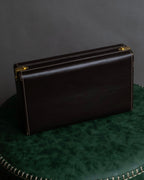 "LOEWE" Logo engraved wooden storage box