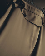 "GIORGIO ARMANI" 90's-00's Draped silk sleeveless top and skirt set
