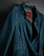 “Levi’s RED” 2001 Asymmetrical draped denim jacket