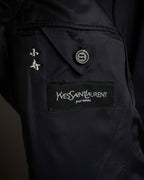 "YVES SAINT LAURENT" Classical tailoring shadow stripe pattern set up