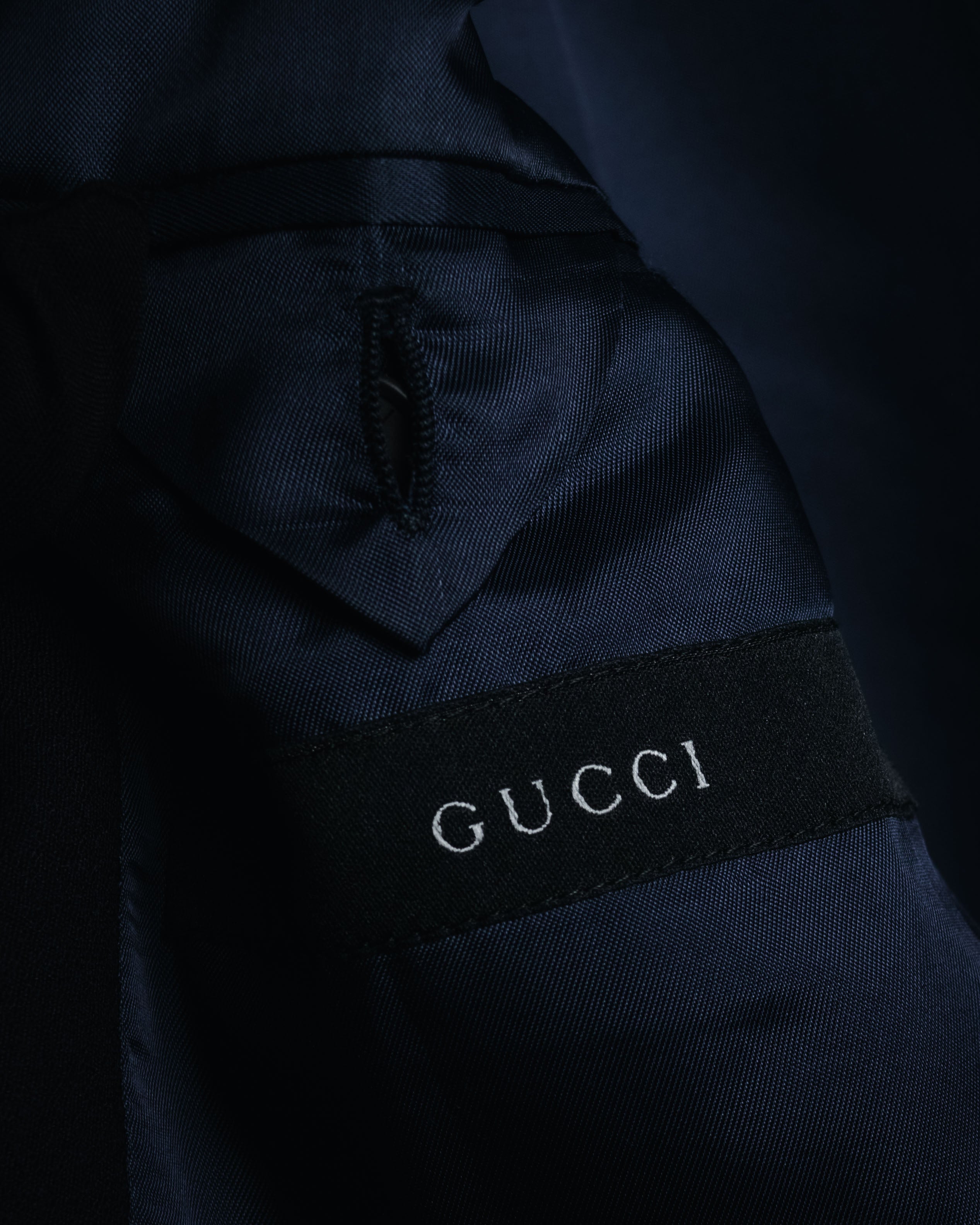 "GUCCI" 90’s-00’s Cashmere blend minimalist three button suit set