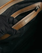 "Chloé" 2000's two-tone leather structured tote bag