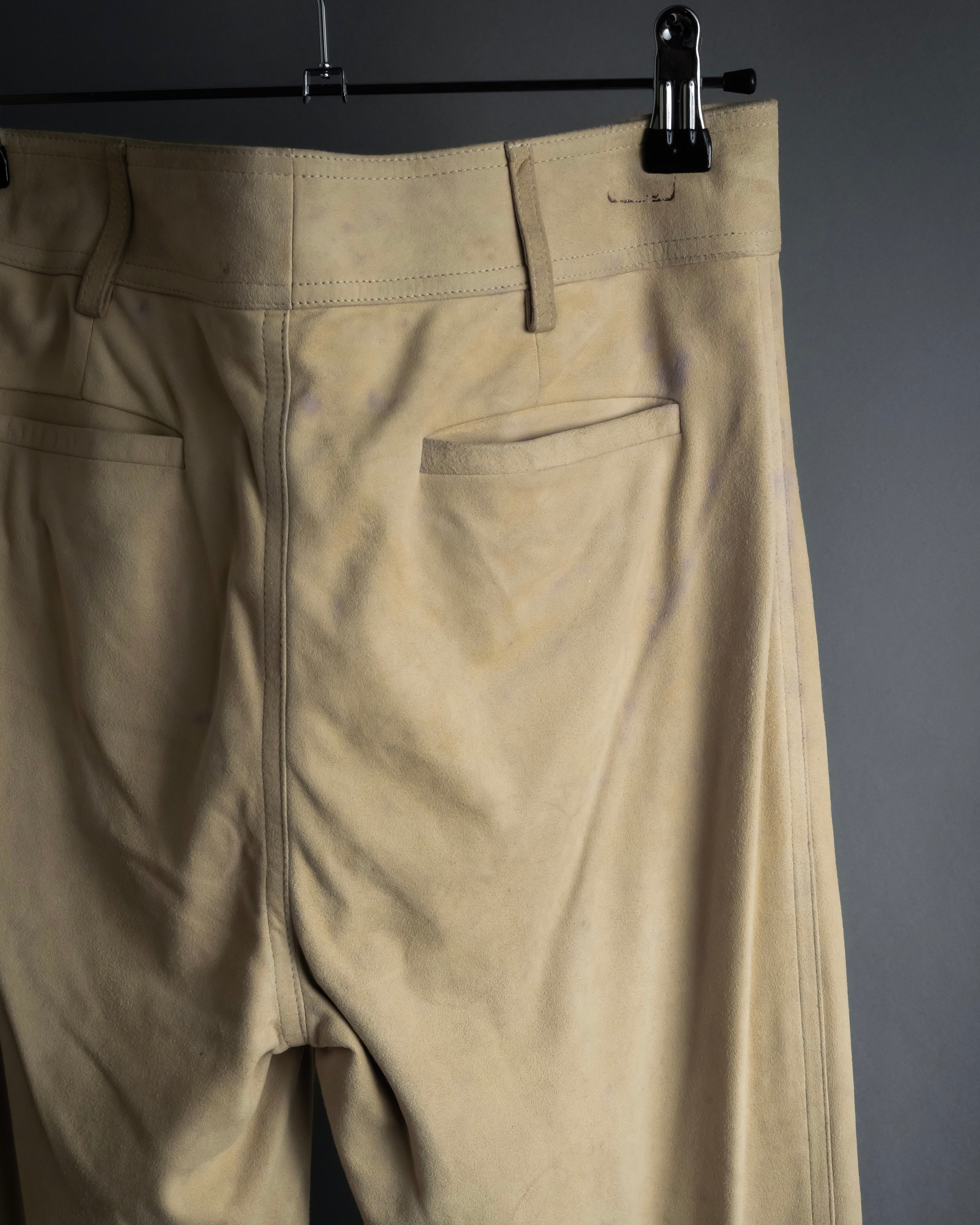 "GUCCI" Sand beige suede set up