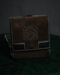 "LOEWE" 90’s-00’s suede anagram compact wallet