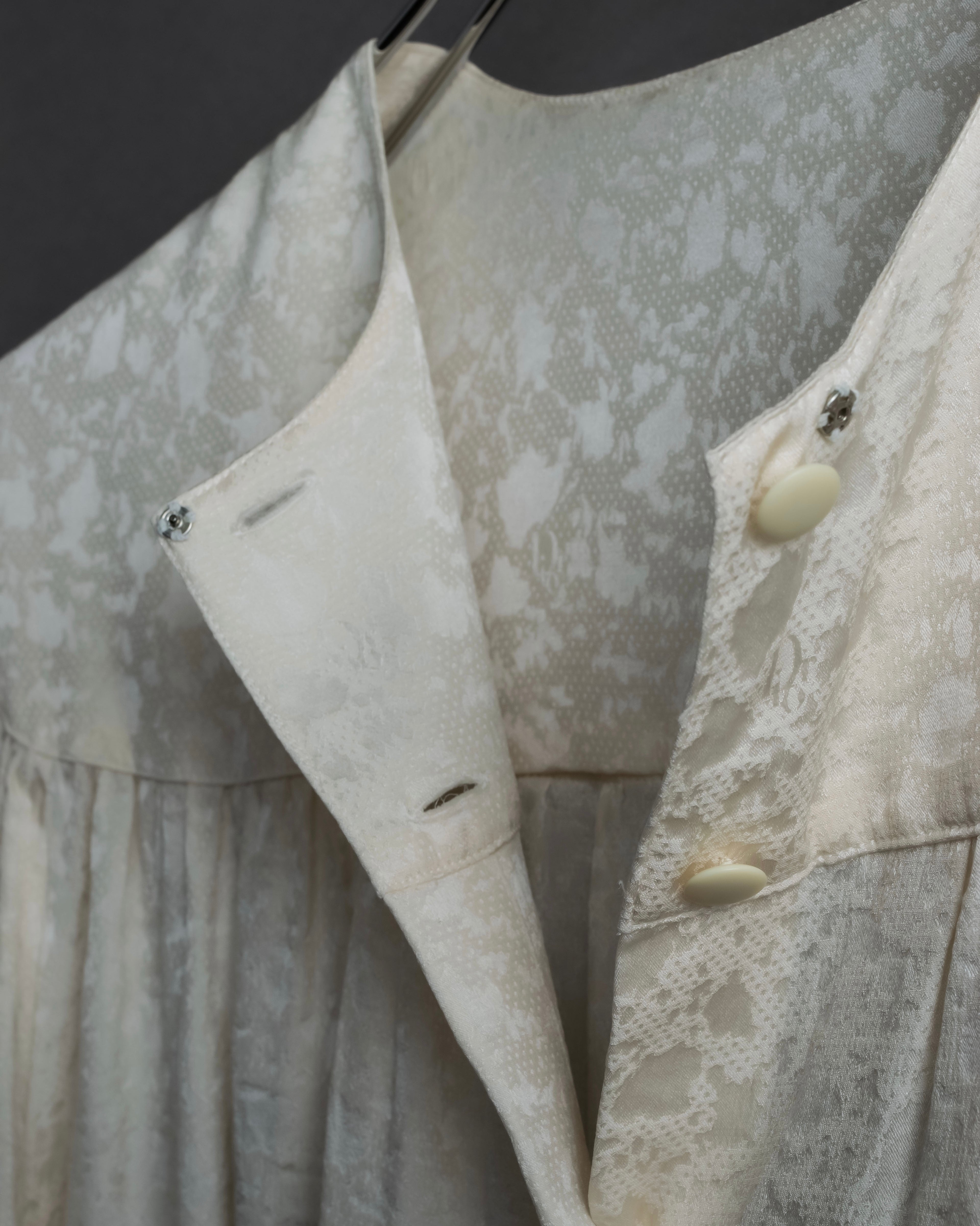 "Christian Dior" Shiny off-white shirt