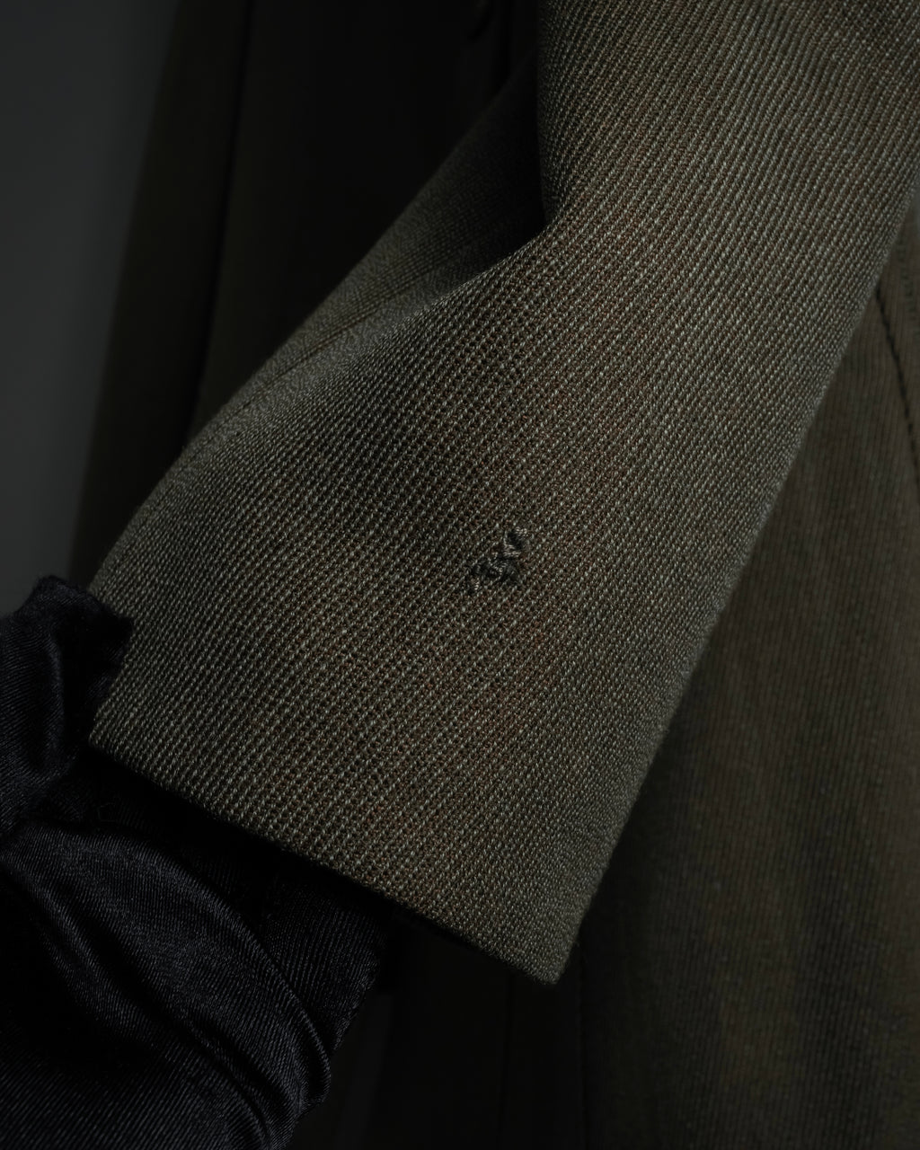 -SPECIAL- "HERMES" 90's Military-inspired zip design tailored jacket
