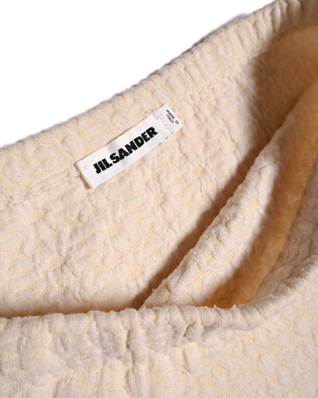 JIL SANDER/ Patterned Easy Skirt White