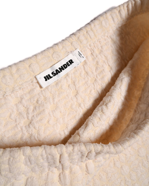JIL SANDER/ Patterned Easy Skirt White