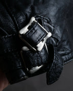 "HYSTERIC GLAMOUR" Lamb leather double riders jacket