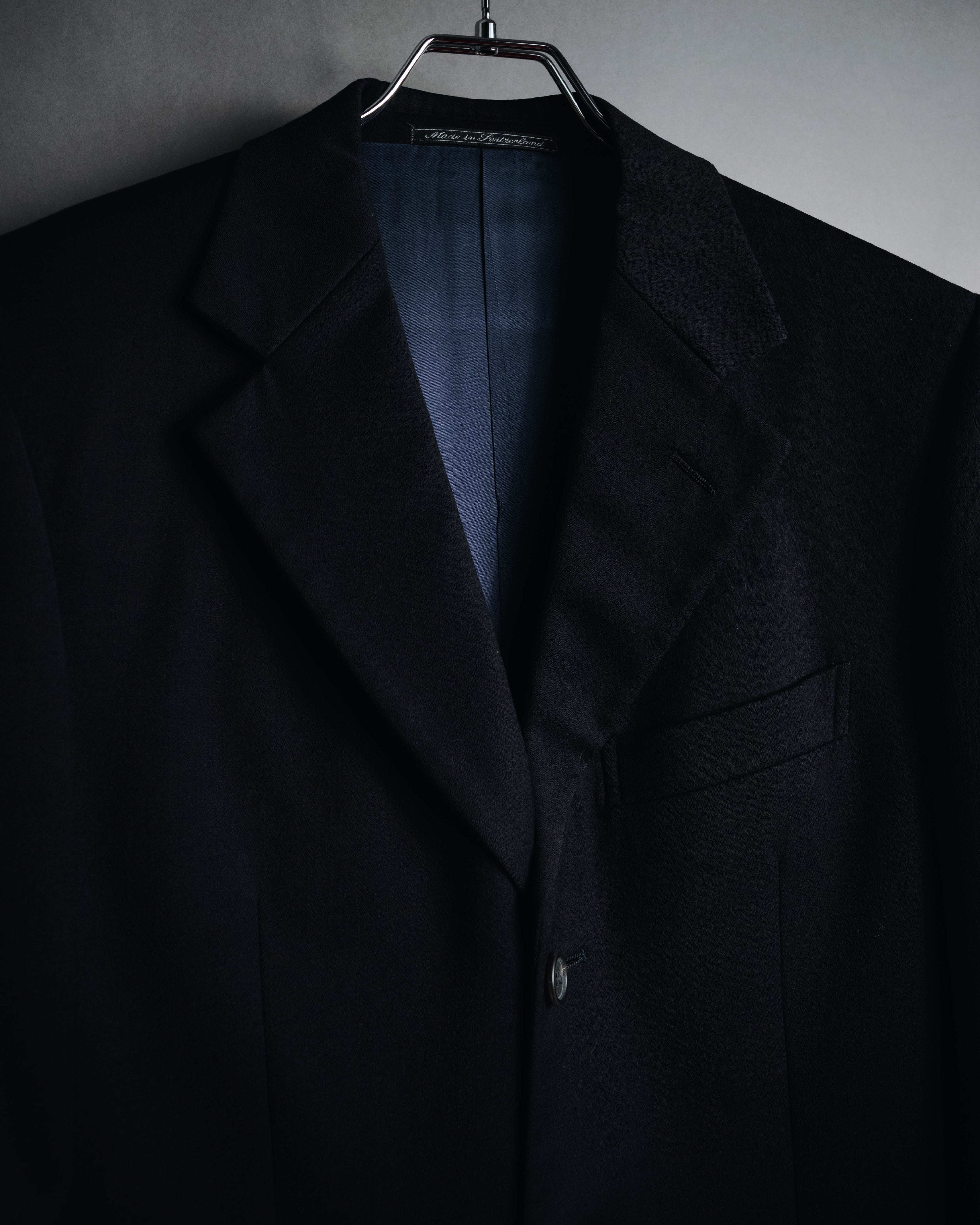 "GUCCI" 90’s-00’s Cashmere blend minimalist three button suit set