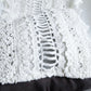 "ISABEL MARANT" Lace knit frill docking sheer blouse