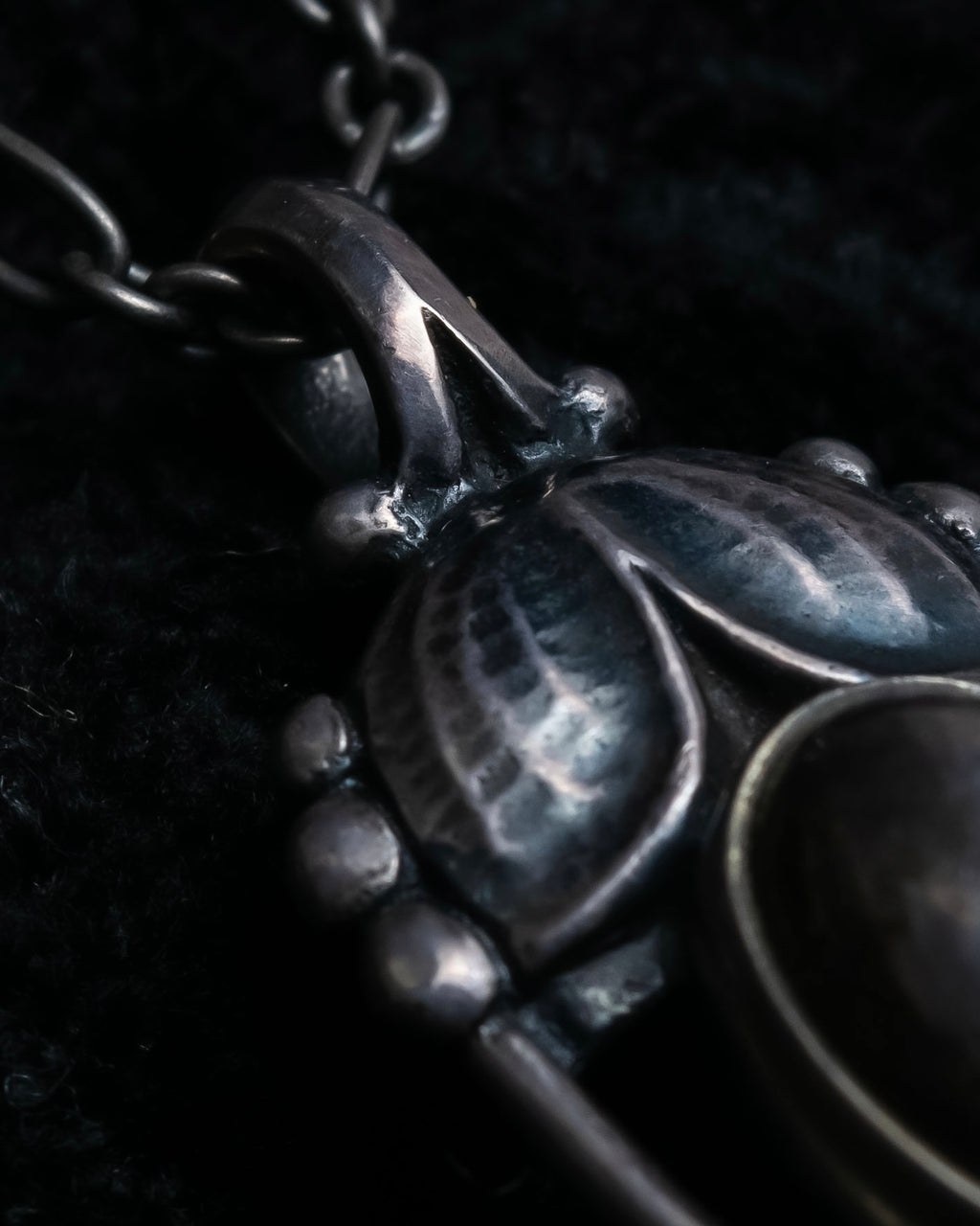 "GEORG JENSEN" 2003 year top design silver necklace