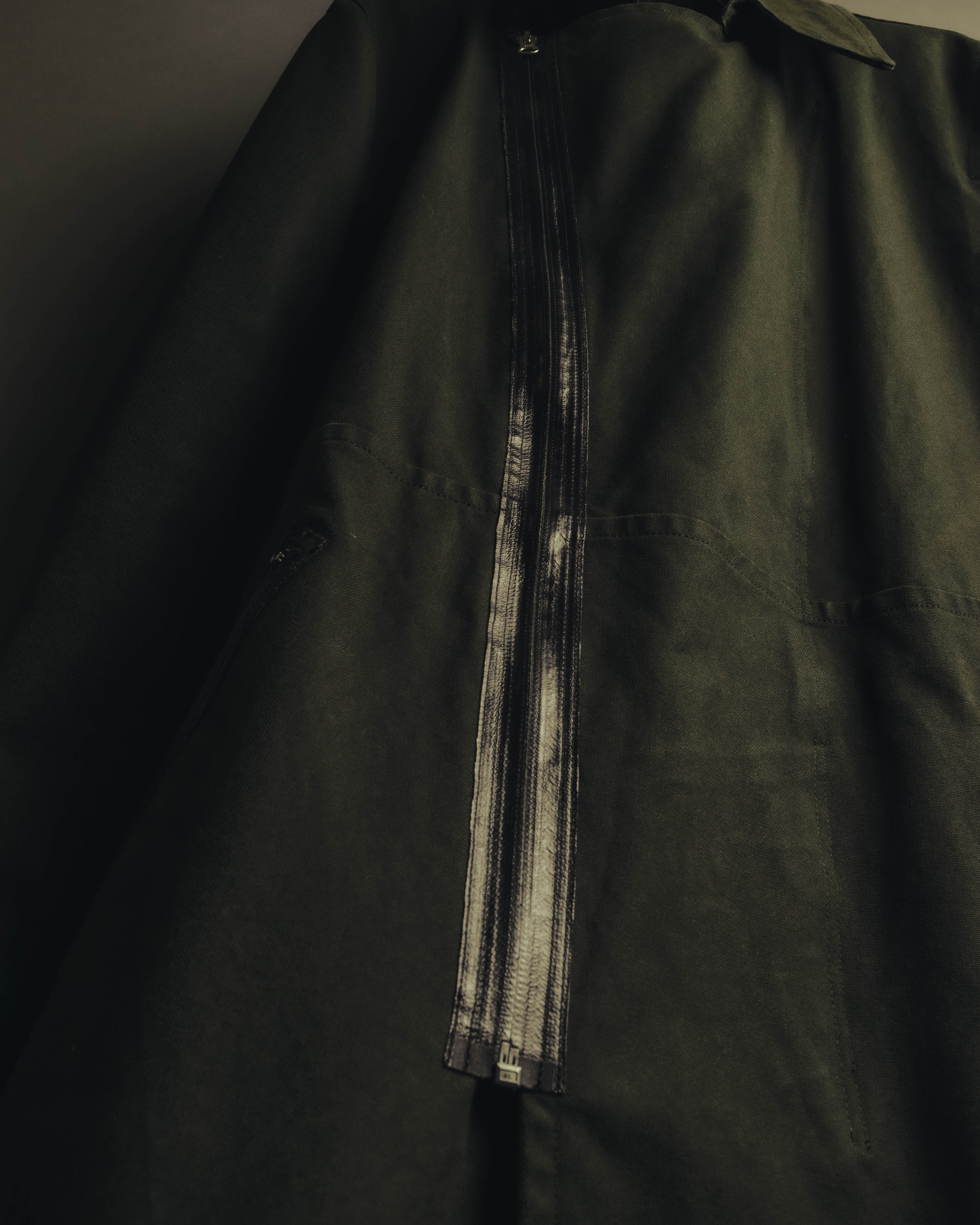 -SPECIAL- "COMME des GARÇONS HOMME" 03AW Asymmetric zip long coat