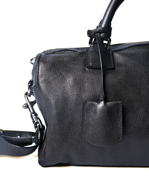 LOEWE/ Anagram 2 Way Mini Boston Hand Bag Metallic Black