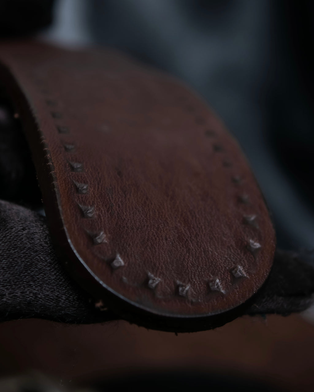 "GUCCI" Horse's foot motif antique style ring belt