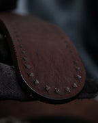 "GUCCI" Horse's foot motif antique style ring belt