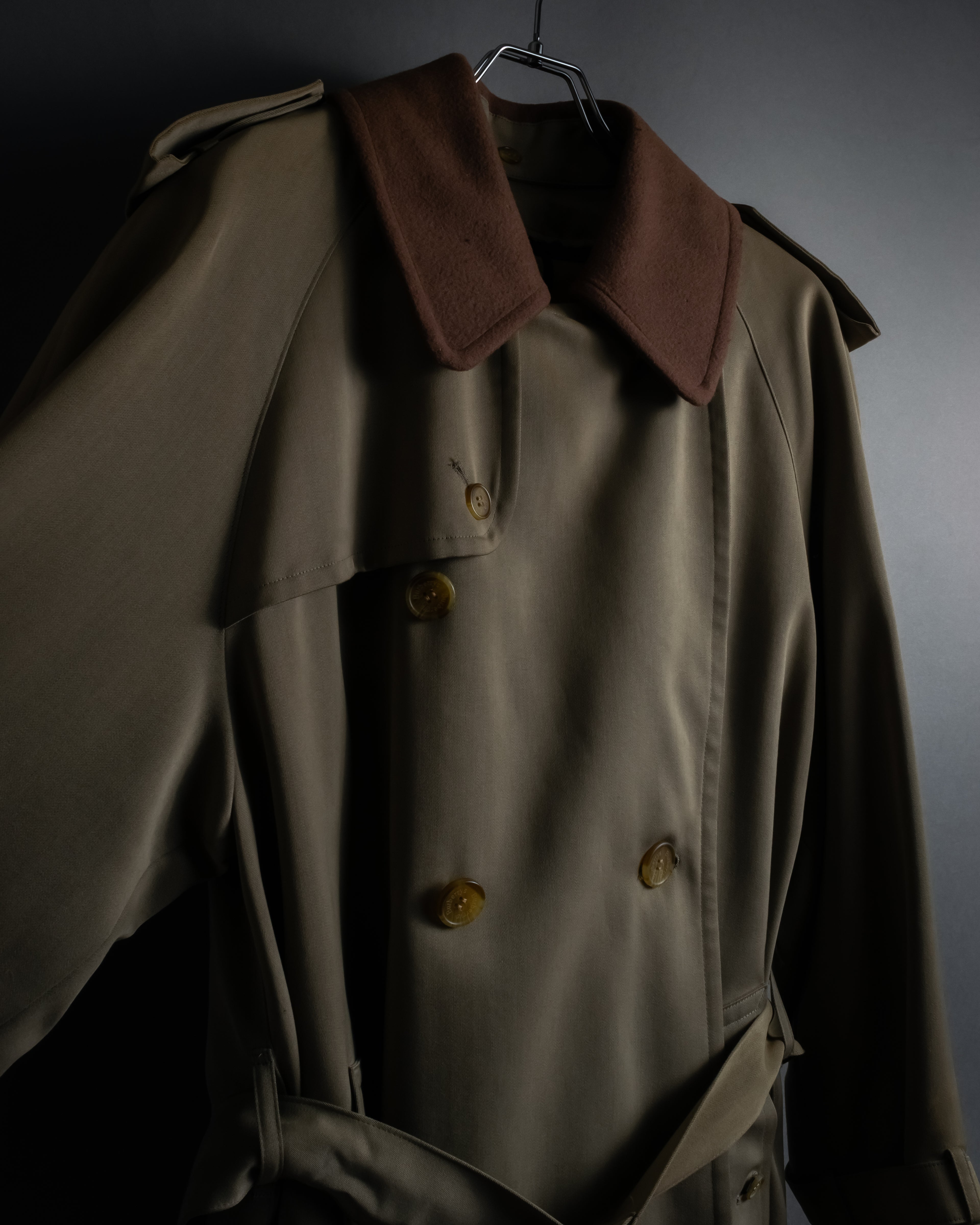 -SPECIAL- "Burberrys" 90's Collar switching two-tone trench coat