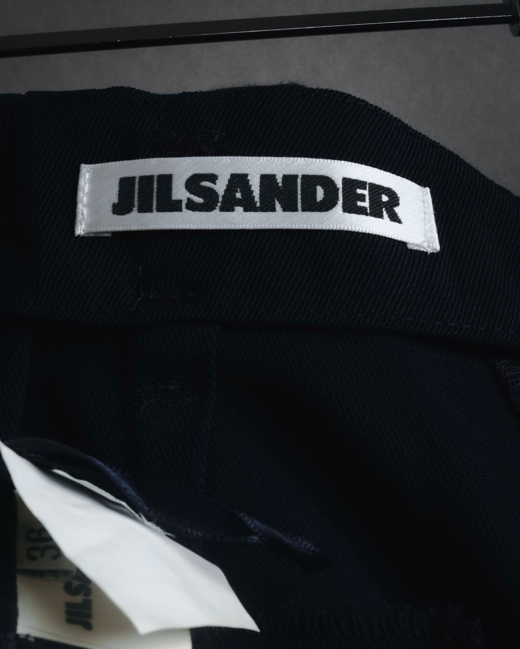 "JIL SANDER" 90’s pure new wool minimalist slacks